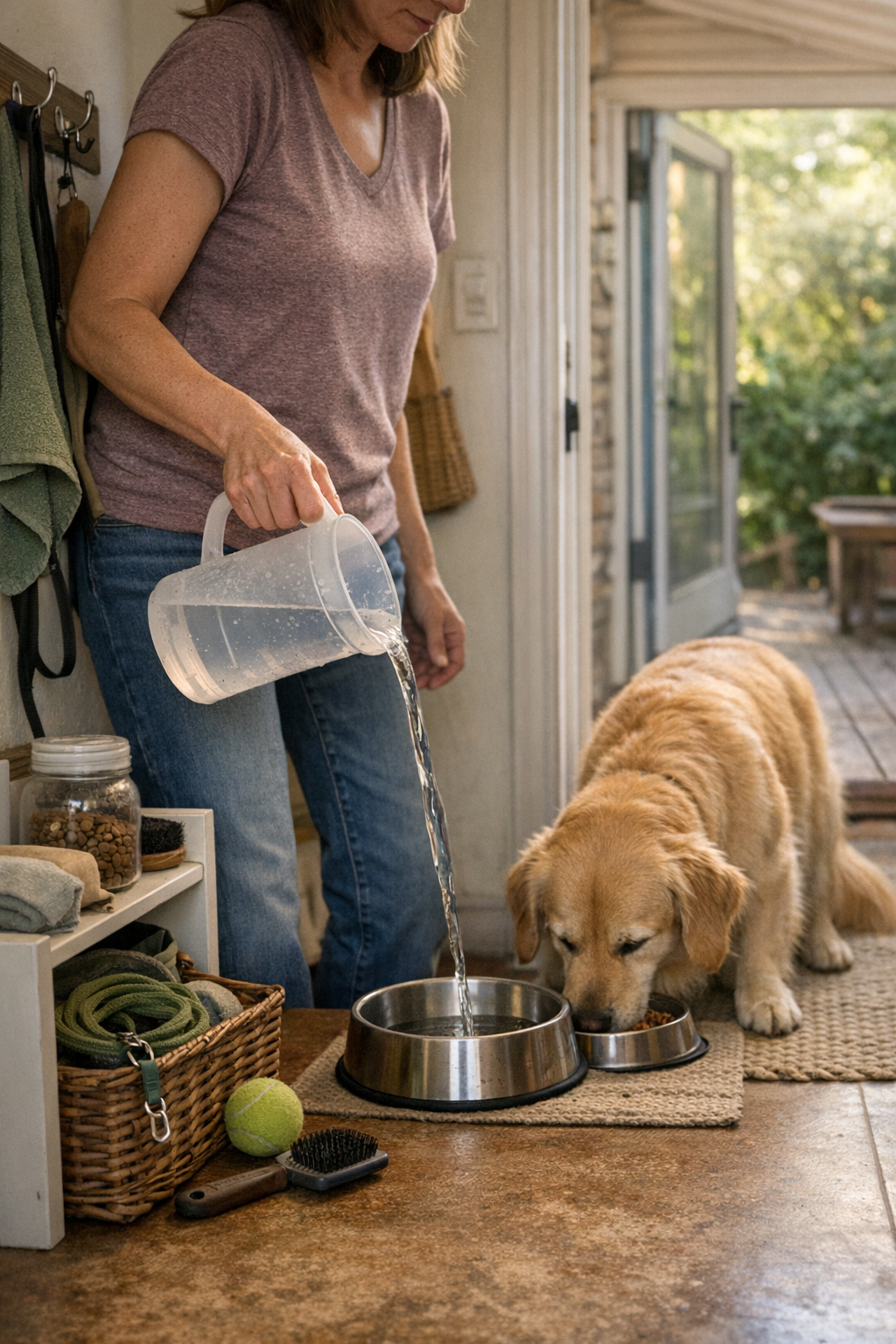 The Quiet Relief of a Clear Kitchen Counter at Night