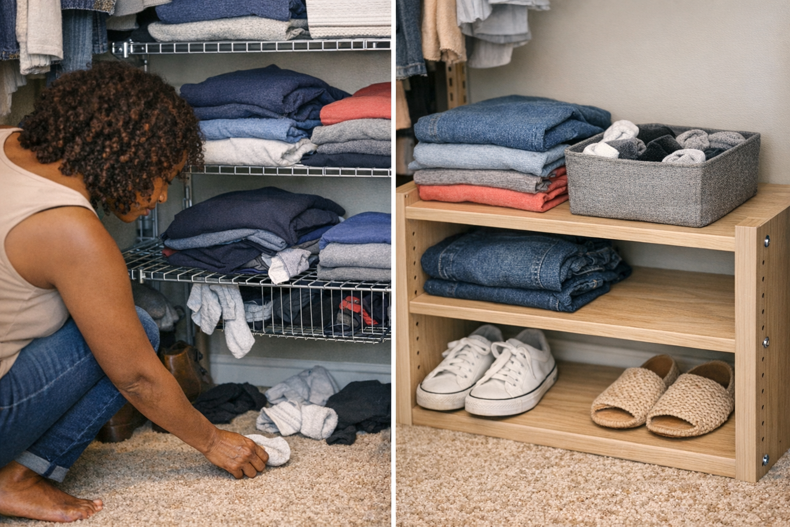 When Closet Shelves Reveal Their True Nature Over Time