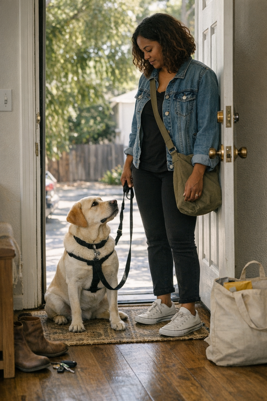 Finding Quiet Moments at the Door with Your Dog