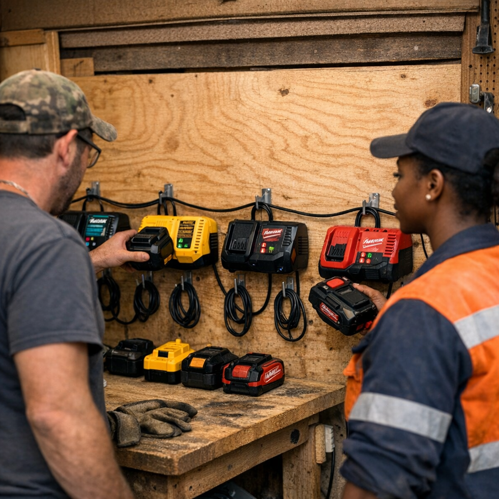 Quiet Moments in a Well-Spaced Charging Station