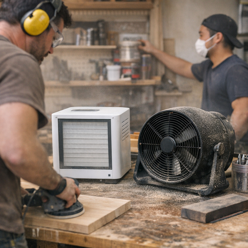 When Dust Settles: The Quiet Struggle of Workshop Airflow