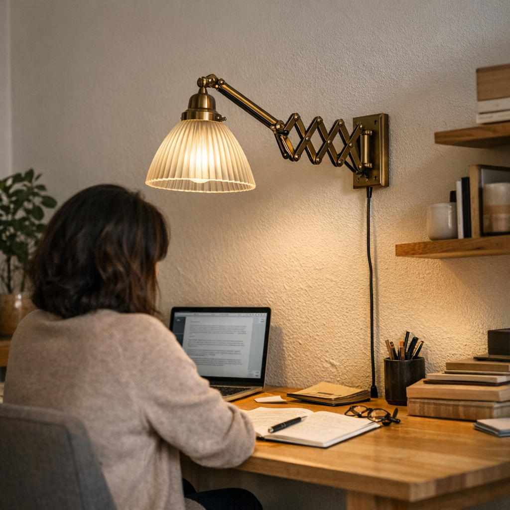 Finding Quiet Focus in a Well-Lit Home Office