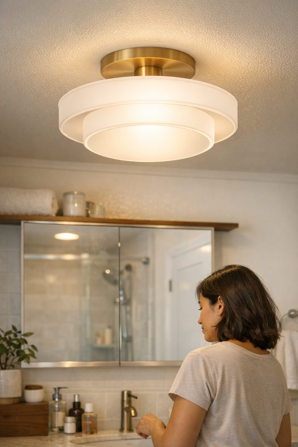 Living with Light That Handles Bathroom Humidity