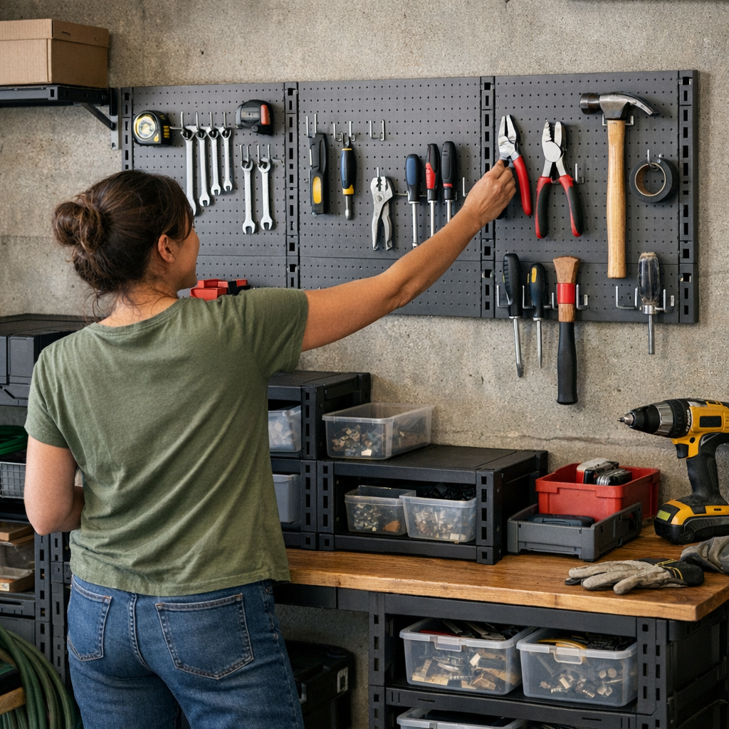 The Quiet Relief of Empty Spaces on a Tool Wall