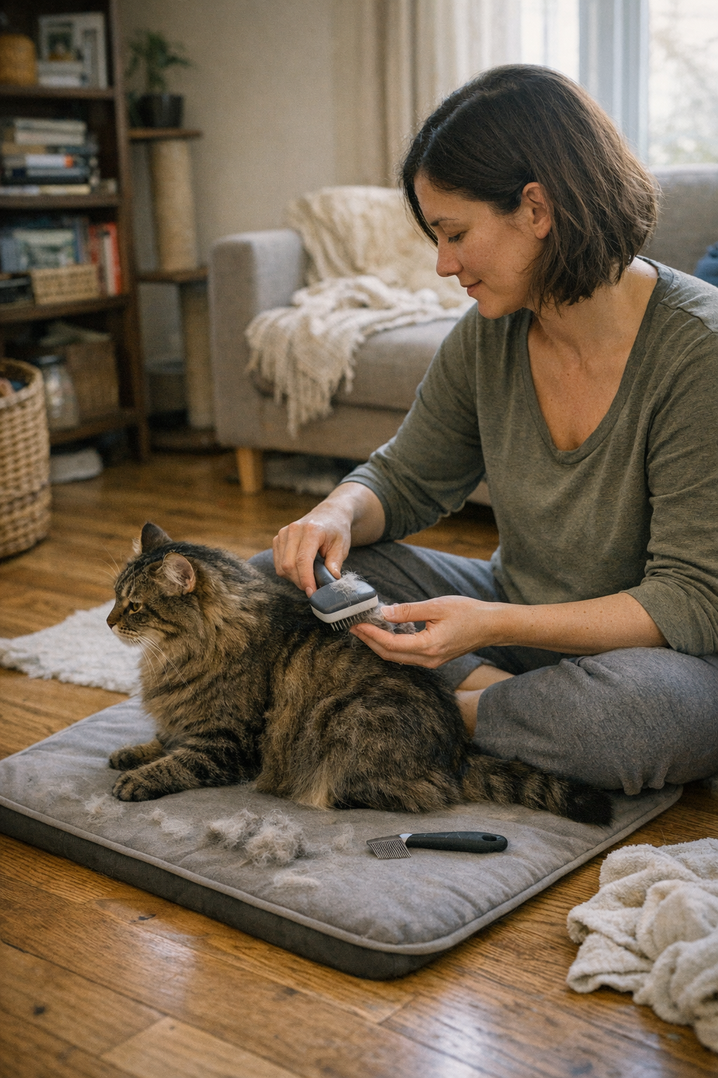 Quiet Moments Between Strokes Calm Fidgety Cats