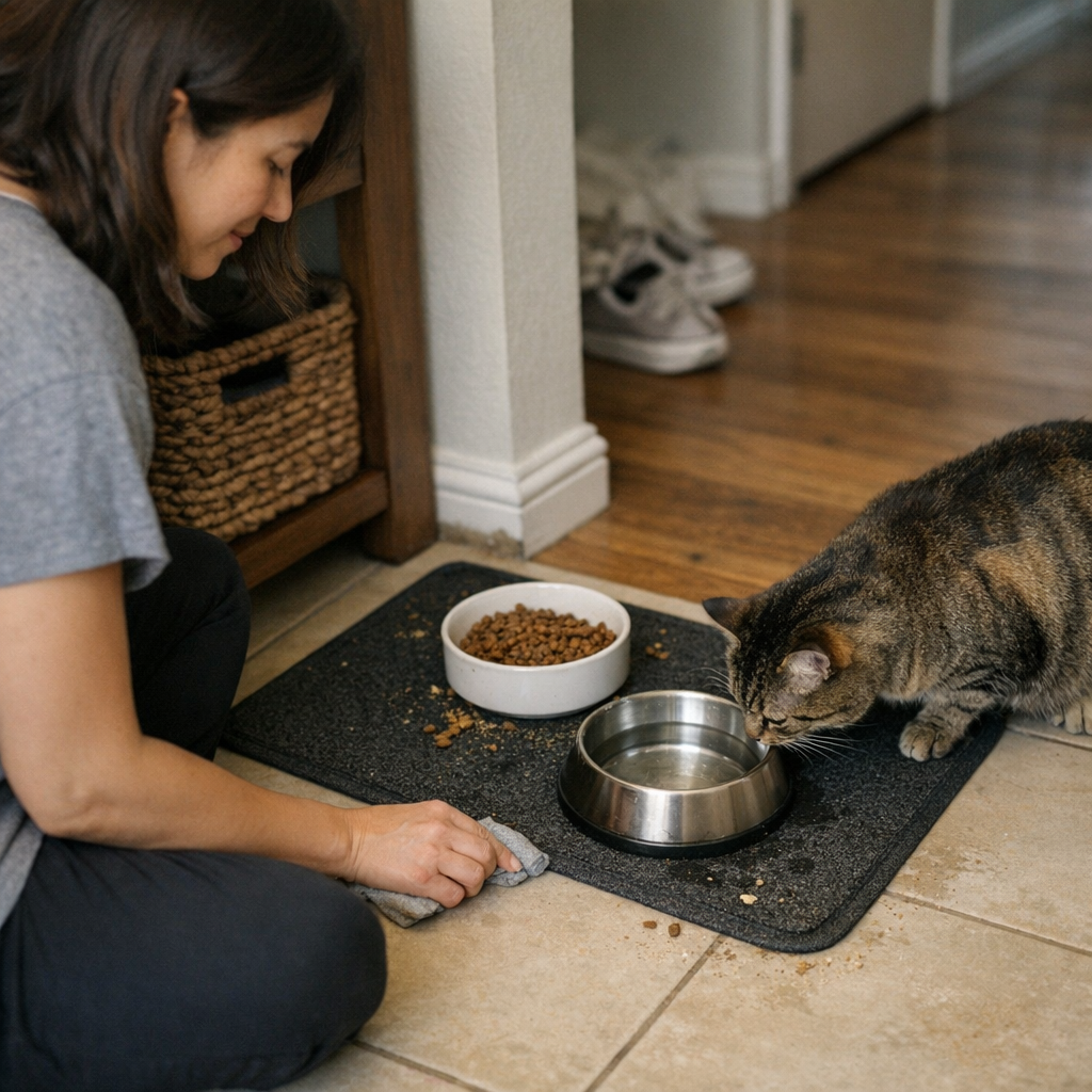Quiet Moments After Feeding Bring Calm to Morning Chaos