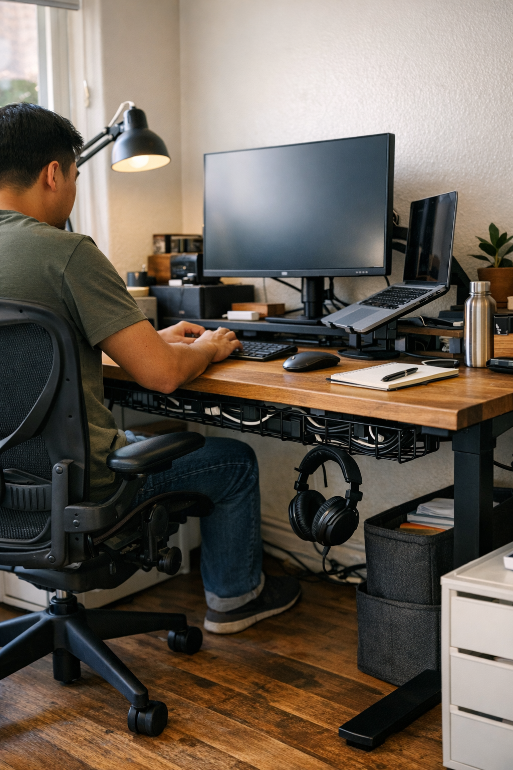 When Tidy Cords Bring Calm to Everyday Desk Life